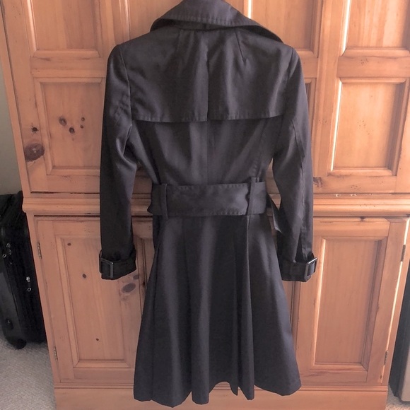 ZARA Basic Brown Double Breasted Trench Raincoat Size M - Picture 3 of 16